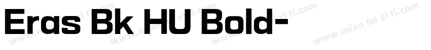 Eras Bk HU Bold字体转换